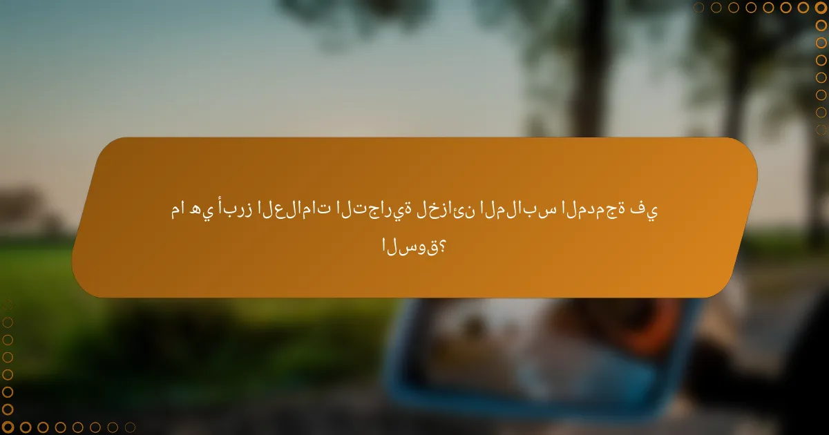 ما هي أبرز العلامات التجارية لخزائن الملابس المدمجة في السوق؟